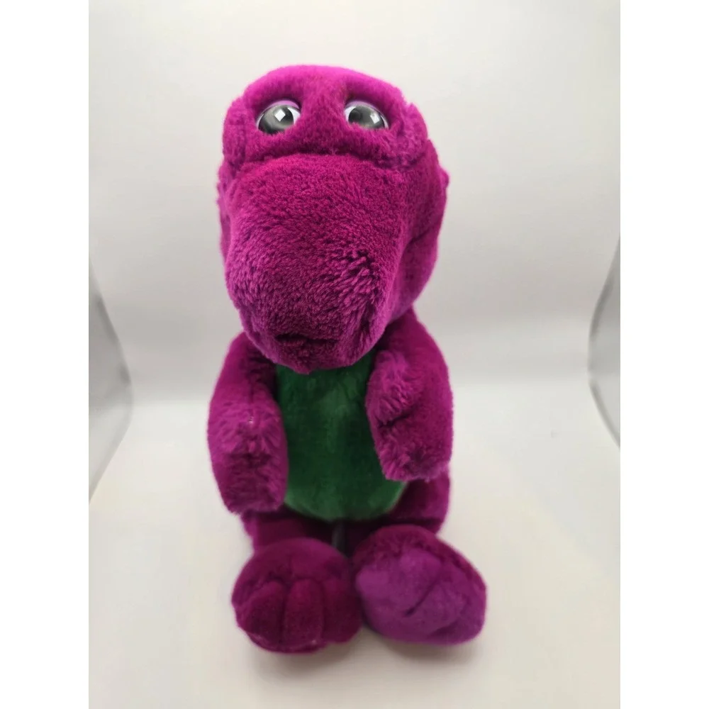 Vintage 1992 Barney Plush Toy Lyons Stuffed Animal Purple Dinosaur 90s